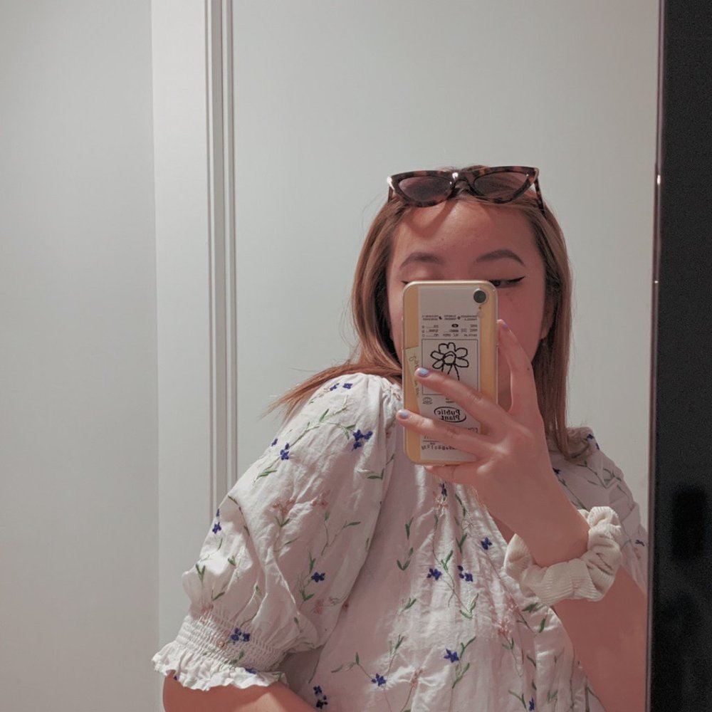 Urban Outfitters | Floral Boho Embroidered Blouse